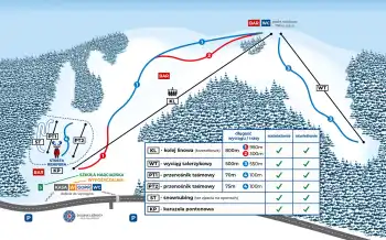 Mapa ośrodka Brenna Ski Dolina