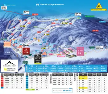 Mapa ośrodka Czarna Góra Resort
