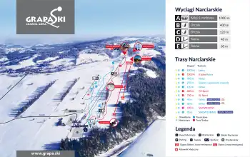 Mapa ośrodka Czarna Góra Grapa-Ski