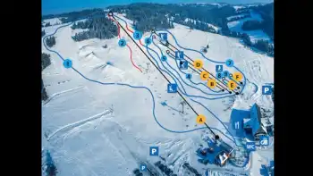 Mapa ośrodka Czarna Góra Koziniec Ski
