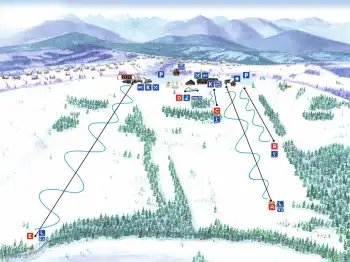Mapa ośrodka Bukowina Tatrzańska Rusiń Ski