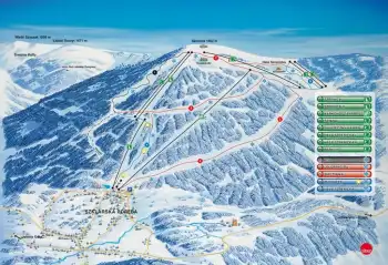 Mapa ośrodka Szrenica Ski Arena