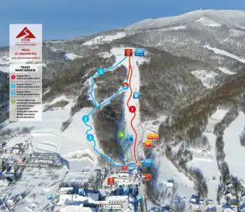 Mapa ośrodka Wisła Stok